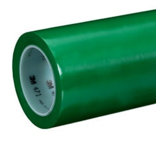 3M™ Vinyl Tape 471, Green, 5.2 mil, Roll, Config