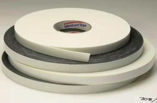 7100252428 3M Venture Tape Single Sided PE Foam Glazing Tape VS716G, Gray, 62 mil, Roll, Config