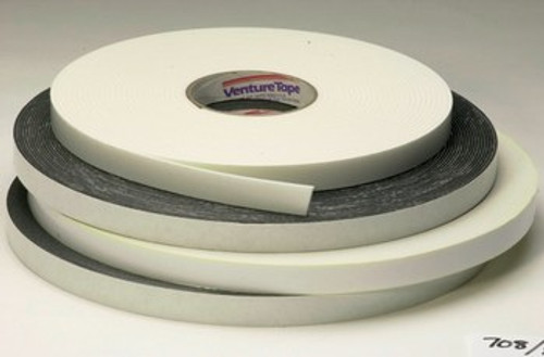 7100252426 3M Venture Tape Double Sided PE Foam Tape VG7132W, White, Roll, Config