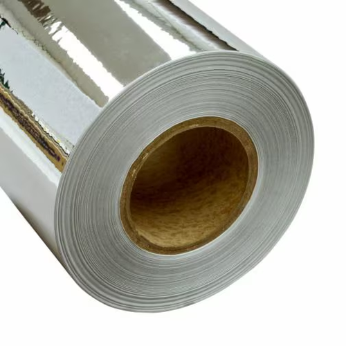 7100304014 3M Thermal Transfer Label Material OFM2902, Brushed Silver Polyester, Half Master, Roll, Config