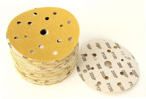 7100320610 3M Hookit Abrasive Disc 255P, 51665, P500, 150 mm, 17 Hole, 100 Discs/Pack, 5 Packs/Case