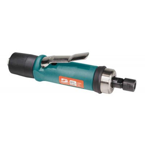 .7 hp Straight-Line Die Grinder 20,000 RPM, Extended Rear Exhaust, 1/4" & 6mm Collets