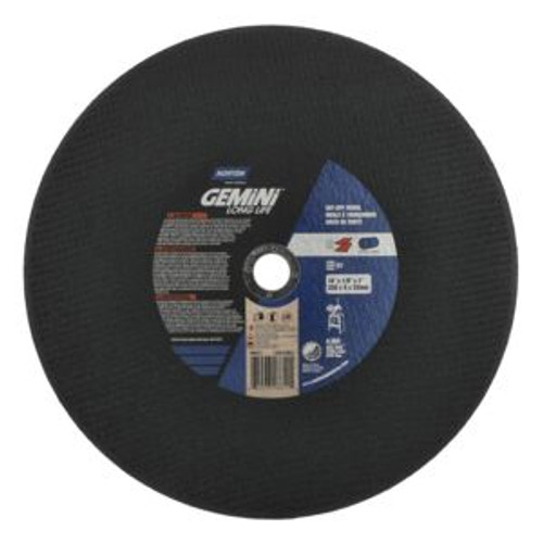 Norton 66253306611 14 x 1/8 x 1 In. Gemini Long Life Stationary Saw Cut-Off Wheel 57A 24 T T01/41