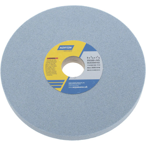 Norton 66253044102 8 x 3/4 x 1-1/4 In. SG Toolroom Wheel 5SG 60 J VS T01