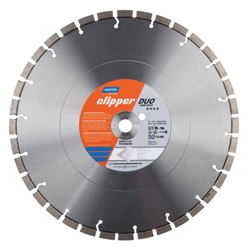 Norton 70184684292 14 In. x 0.125 In. x 1 In.-20 mm Clipper Duo Abrasive Segmented High-Speed Blade