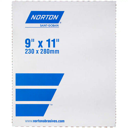 Norton 66261139386 9 x 11 In. Black Ice Paper WP Sheet P320 Grit T214 AO