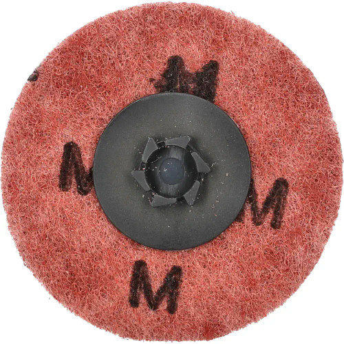 Merit 08834166280 2 In. Non-Woven Quick-Change Buffing Disc Type I AO M Grit