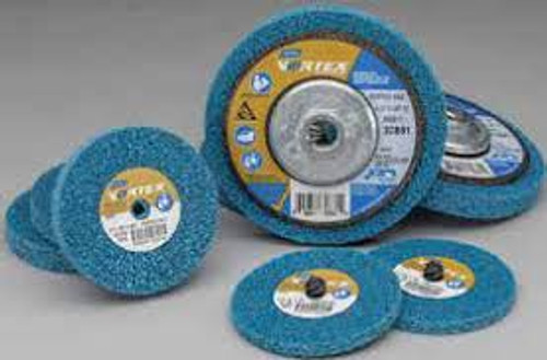 Norton 66261132927 6 x 1 x 1 In. Vortex Rapid Blend Non-Woven Wheel 8Den AO C Grit