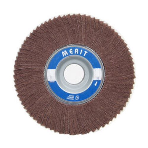 Merit 08834126025 4 x 2 x 5/8 In. Non-Woven Interleaf Flap Wheel 60 Grit AO C Grit