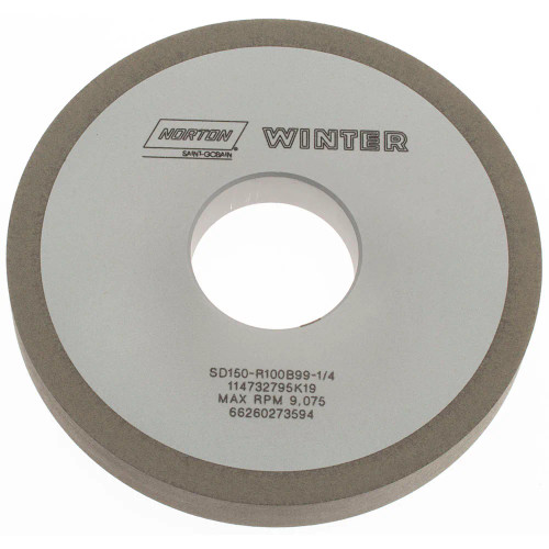 Norton Winter 66260273594 4 x 1/2 x 1-1/4 In. Diamond Resin Bond 1A1 Wheel 150 Grit