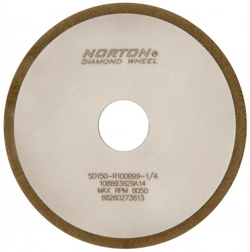 Norton Winter 66260273613 6 x 1/8 x 1-1/4 In. Diamond Resin Bond 1A1 Wheel 150 Grit