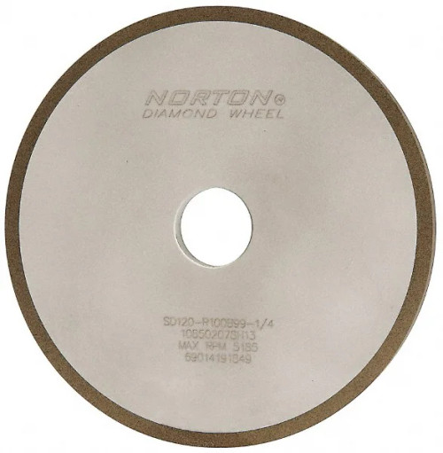 Norton Winter 69014191849 7 x 3/8 x 1-1/4 In. Diamond Resin Bond 1A1 Wheel 120 Grit