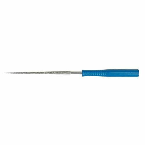 Norton Winter 66260391733 2-3/4 x 5-3/4 In. Diamond Electroplated Round File w/Handle 100/120 Grit