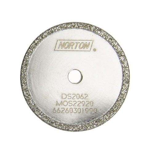 Norton Winter 66260312207 5 x 1/2 x 3/32 In. Diamond Electroplated Continuous Rim Cut-Off Saw Blade 40/50 Grit