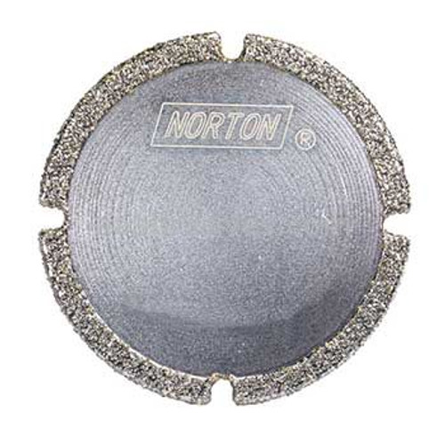 Norton Winter 66260395423 1-1/2 x 1/4 x 3/32 In. Diamond Electroplated Slotted Mounted Saw Blade 40/50 Grit