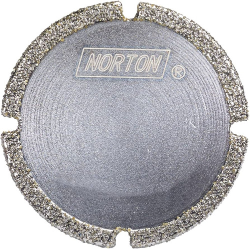 Norton Winter 66260395424 2 x 3/8 x 3/32 In. Diamond Electroplated Slotted Mounted Saw Blade 40/50 Grit