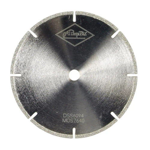 Norton Winter 66260395560 6 x 1/2 x 3/32 In. Diamond Electroplated Slotted Cut-Off Saw Blade 40/50 Grit