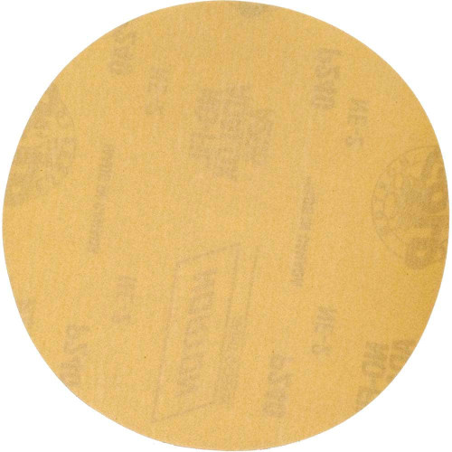 Norton 63642506232 6 In. Gold Reserve No-Fil NorGrip Paper H&L Disc P180 Grit A296 AO