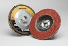 3M Cubitron II Flap Disc 969F, 80+, T29 Quick Change, 5" x 5/8"-11, 10 per case