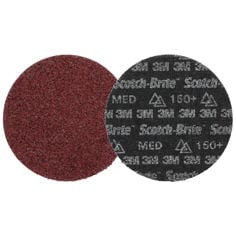 Scotch-Brite Precision Heavy Duty Surface Conditioning Disc, HD-DH, Medium 150+, 7" x NH, 25 per case