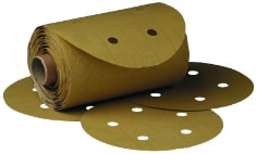 3M Stikit Gold Disc Roll Dust Free, 01641, 6", P120, 125 discs per roll, 10 rolls per case