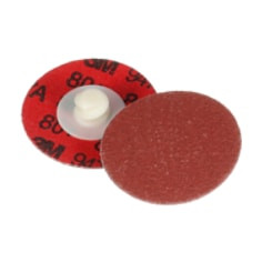 3M Cubitron II Roloc Durable Edge Disc 947A, 80+ X-weight, TR, 1", Die Q100N, 50 per carton, 200 per case