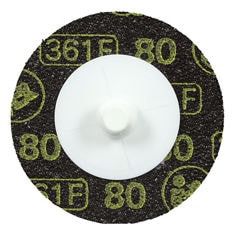 3M Roloc Disc 361F, 80 YF-weight, TR, 2", Die R200P, 50 per carton, 200 per case