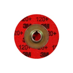 3M Cubitron II Roloc Durable Edge Disc 984F, 120+ YF-weight, TSM, Maroon, 2", Die RS200PM, 50 per carton, 200 per case