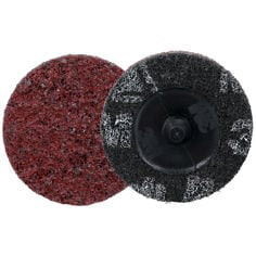 Scotch-Brite Roloc Precision Heavy Duty Surface Conditioning Disc, HD-DR, Medium 150+, TR, 2", 25 per carton, 100 per case