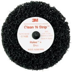 Scotch-Brite Roloc + Clean and Strip Disc 7466, 4" x 1/2", S XCS, 10 per case