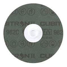 3M Cubitron II Roloc Fibre Disc 982C, 60+, TS, Red, 4", Die RS400BB, 25 per carton, 100 per case