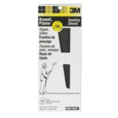 3M Drywall Sanding Sheet 99431NA, 4 3/16" x 11 1/4", 150 Grit, 25 shts per pack, 10 pks per case