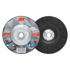 3M Silver Depressed Center Grinding Wheel, 87446, 36+, T27 Quick Change, 5" x 1/4" x 5/8"-11, 10 per carton, 20 per case