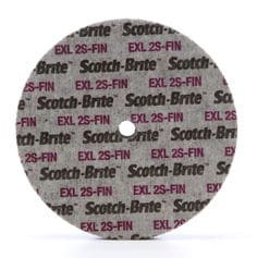 Scotch-Brite EXL Unitized Wheel, XL-UW, 2S Fine, 6" x 1" x 1/2", 2 per case