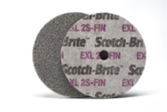Scotch-Brite EXL Unitized Wheel, XL-UW, 2S Fine, 1" x 1/2" x 3/16"