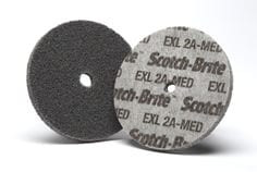 Scotch-Brite EXL Unitized Wheel, XL-UW, 2A Medium, 4" x 1" x 1/2", 5 per case