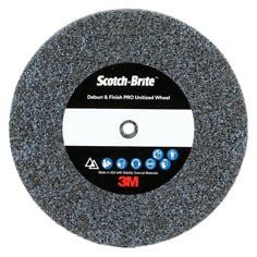Scotch-Brite Deburr & Finish PRO Unitized Wheel, DP-UW, 8C Coarse+, 2" x 1" x 1/4", 10 per case