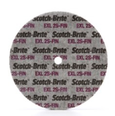 Scotch-Brite EXL Unitized Wheel, XL-UW, 3S Fine, 8" x 1/4" x 1/2"