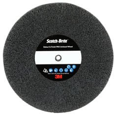 Scotch-Brite Deburr & Finish PRO Unitized Wheel, DP-UW, 2S Fine, 6" x 1/2" x 1/2", 4 per case