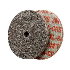 Scotch-Brite EXL Unitized Wheel, XL-UW, 8A Coarse, 6" x 1/2" x 1/2", 4 per case