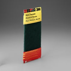 3M Hand Sanding Stripping Pad 7413NA, 4.375" x 11", Green, Coarse