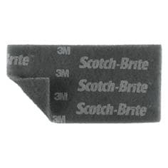 Scotch-Brite Durable Flex Hand Pad, MX-HP, SiC Ultra Fine, Gray, 4-1/2" x 9", 25 per carton,100 per case