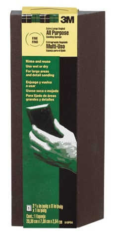 3M Extra-Large Single Angle All Purpose Sanding Sponge Fine grit, 910PSA-MASS