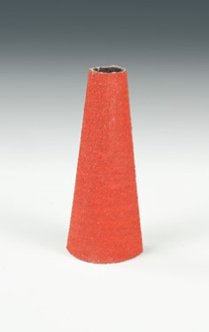 3M Cloth Cone 777F, P120 YF-weight, 2-1/2" x 1-1/2" x 1-1/4", L-flex, Die CS131, 200 per case