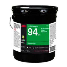 3M Hi-Strength 94, ET Adhesive, Clear, 1 Gallon, 1 Can per case, Sample