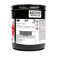 3M Polystyrene"sulation Adhesive 78, Clear, 5 Gallon (Pail), 1 Can per drumum