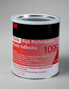 3M Nitrile High Performance Plastic Adhesive 1099, Tan, 1 Gallon, 4 Can per case