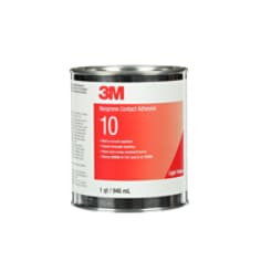 3M Neoprene Contact Adhesive 10, Light Yellow, 1 Quart, 1 Can per case, Sample