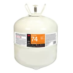 3M Foam Fast 74, Cylinder Spray Adhesive, Clear, Large Cylinder (Net Wt 28.8 lb), 1 Cylinder per case