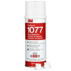 3M Fastbond Water-Base Multipurpose Adhesive 1077, Low VOC <6%, Neutral, Net Wt 8.2 oz, 6 Can per case
